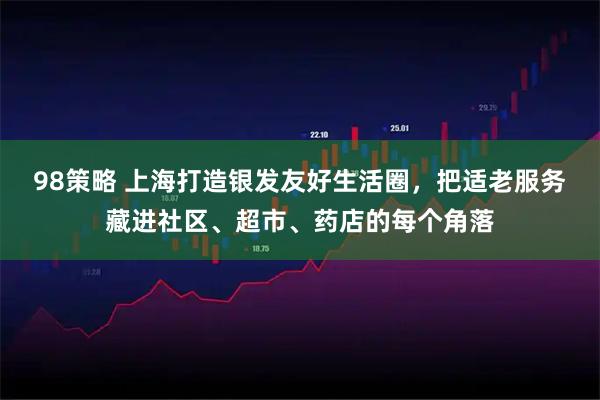 98策略 上海打造银发友好生活圈，把适老服务藏进社区、超市、药店的每个角落